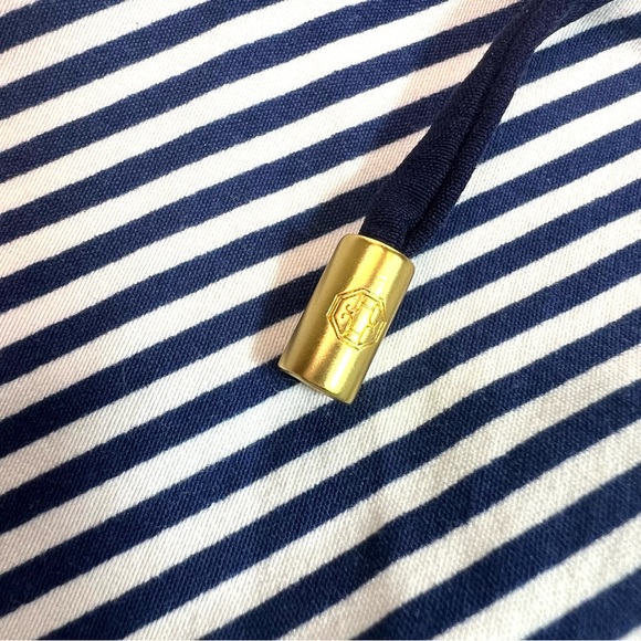 Helen Jon Swim Board Shorts Stripe Navy White Size 12 - Picture 4 of 6